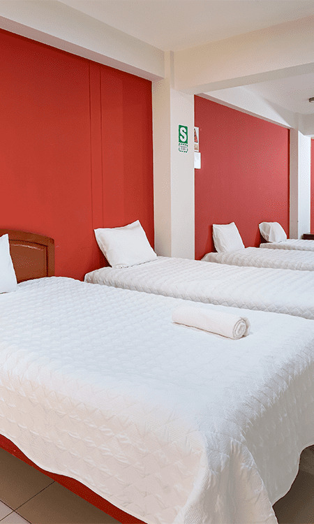 habitacion cuadruple hostal viva norte